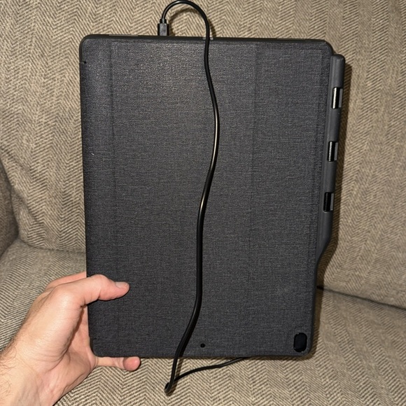 Black ProCase Keyboard Cover Case for Apple iPad Pro 12.9" with PENCIL AND CHGR - Picture 13 of 16